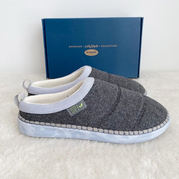 DR. SCHOLL'S Women's Cozy Vibes Slippers, Wool Gray, Size 7.5M / 9.5M - Picture 3 of 6